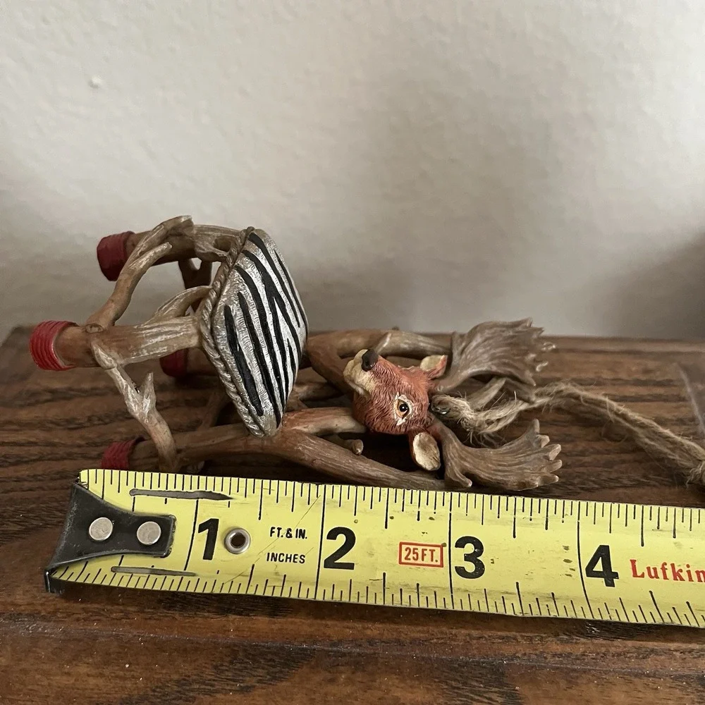 Moose Elk Deer Head Antler‎ Chair Christmas Ornament Hunting Cabin Decor Holiday